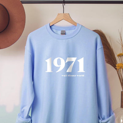 1971 Walt Disney World Sweatshirt (Pick your own colours) - We're All Ears Boutique