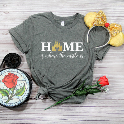 "Home is Where The Castle is" Tshirt - We're All Ears Boutique