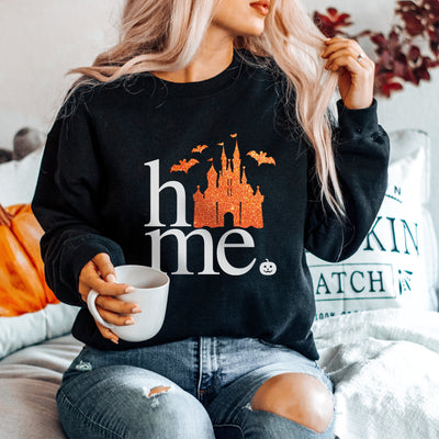 Home Halloween Disney Sweatshirt | Halloween (Pick your own colours) - We're All Ears Boutique
