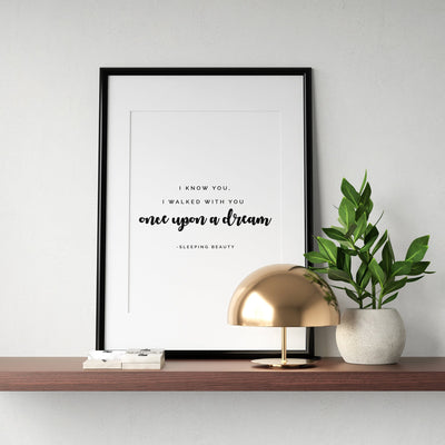 Once Upon a Dream Quote - We're All Ears Boutique