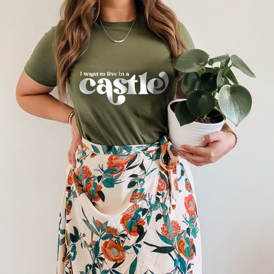 "I Want To Live In A Castle" Disney Tshirt (Pick your own colours) - We're All Ears Boutique
