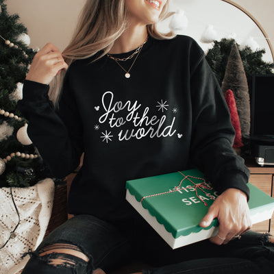 "Joy To The World" Christmas Sweatshirt - We're All Ears Boutique
