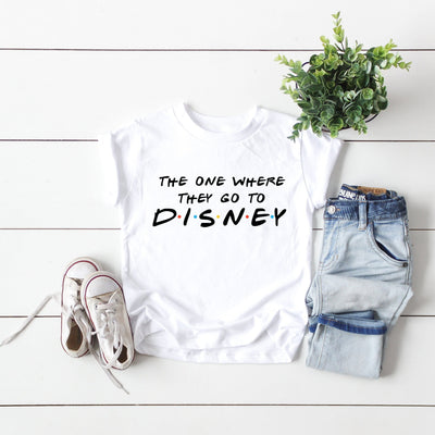 Children's "The One Where They Go To Disney" Tshirt - We're All Ears Boutique