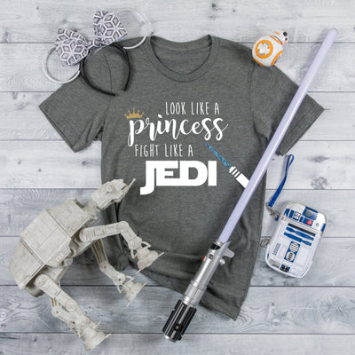 Look like a Princess, Fight like a Jedi Tshirt / Star Wars - We're All Ears Boutique
