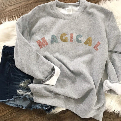 Magical Mixed Glitter Sweatshirt (Pick your own colours) - We're All Ears Boutique