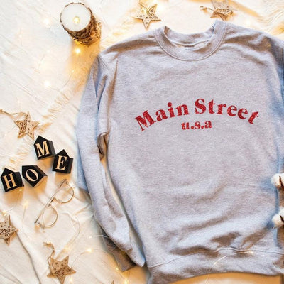 Main Street USA Disney Sweatshirt (Pick your own colours) - We're All Ears Boutique