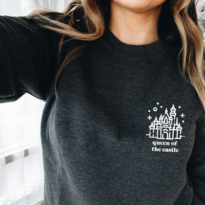 "Queen of the Castle" Disney Sweatshirt (Pick your own colours) - We're All Ears Boutique