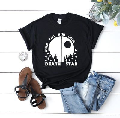 "When You Wish Upon A Death Star" Star Wars Tshirt - We're All Ears Boutique